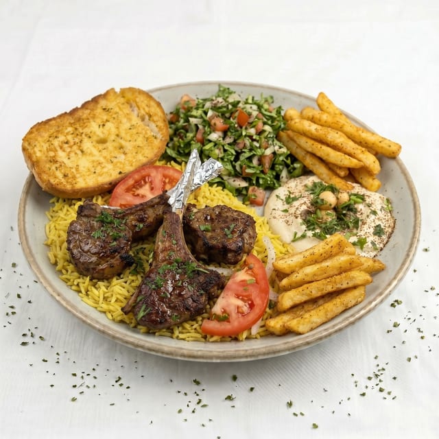Lamb Chops Platter.